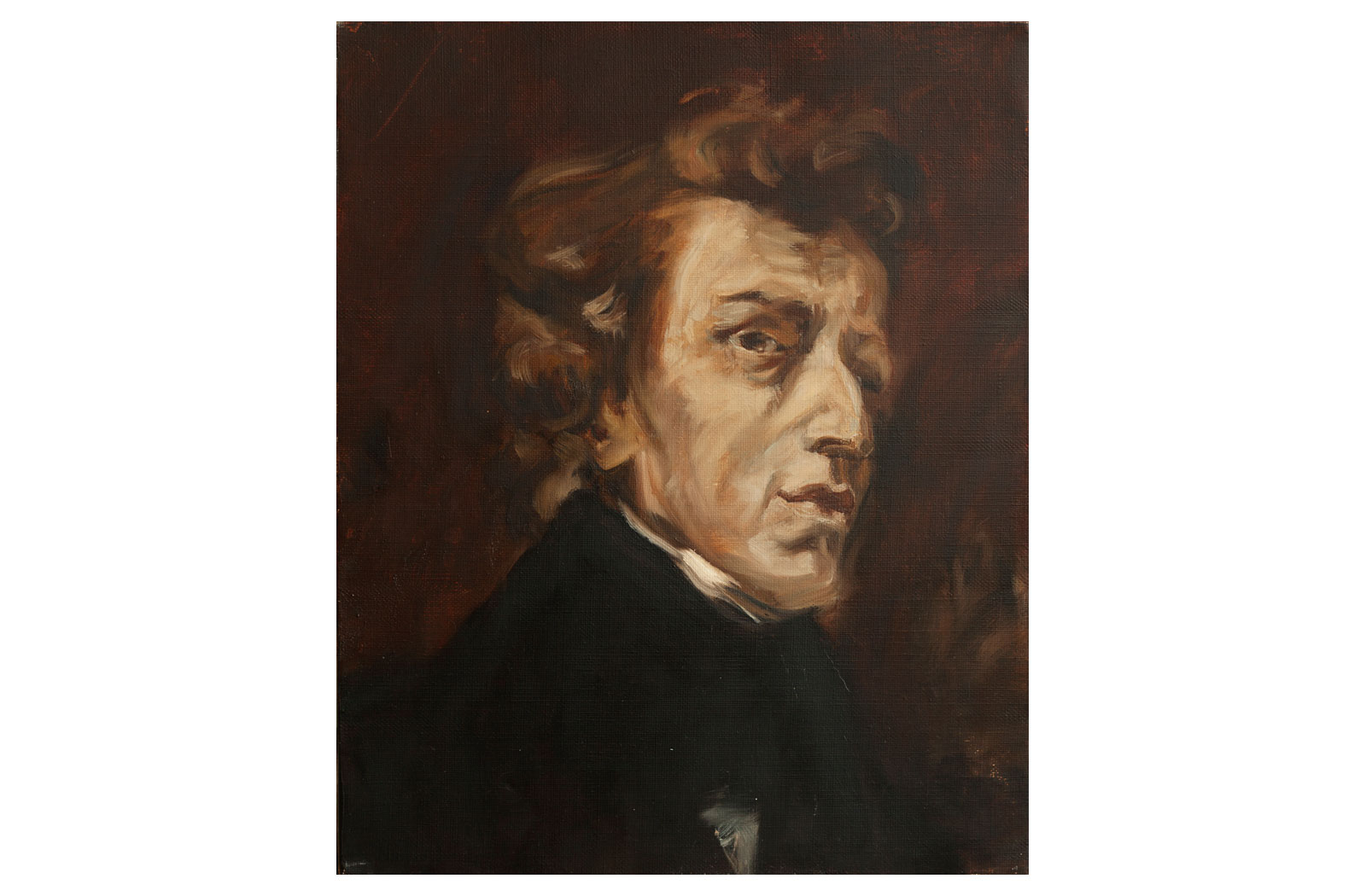 Copie Delacroix, Portrait Chopin